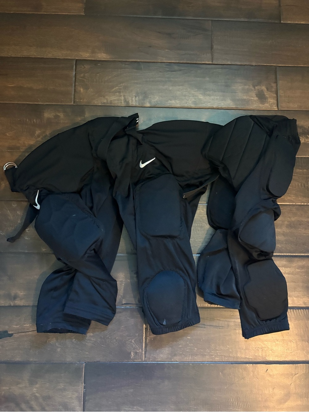 Nike Black Padded Football Pants Black Size YS one pair Under Armor
